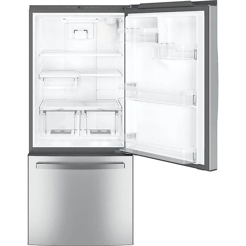 21.0 Cu. Ft. Stainless Bottom-Freezer Refrigerator