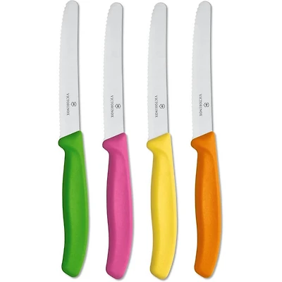 Swiss Classic 4-Piece Paring Knife Set - Multicolored