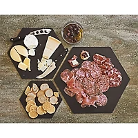 13 inch x 11.25 inch Display Hexagon Serving Board - Slate - OPEN BOX