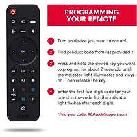 Universal Remote Control Rechargeable - Black