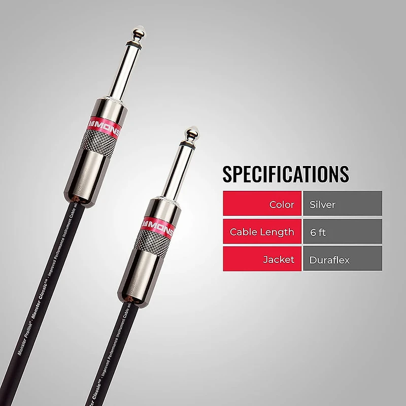 6 Ft. Prolink Classic Instrument Cable - Straight to Straight