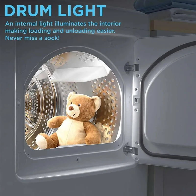 7.0 Cu. Ft. White Top Load Smart Electric Dryer