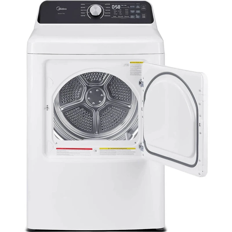 7.0 Cu. Ft. White Top Load Smart Electric Dryer