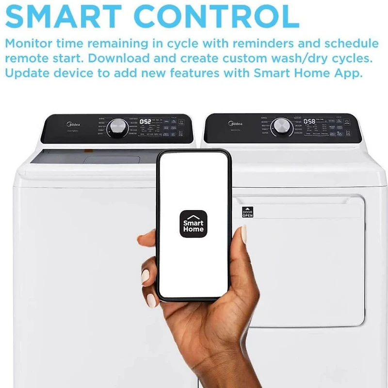 4.4 Cu. Ft. White Top Load Smart Washer