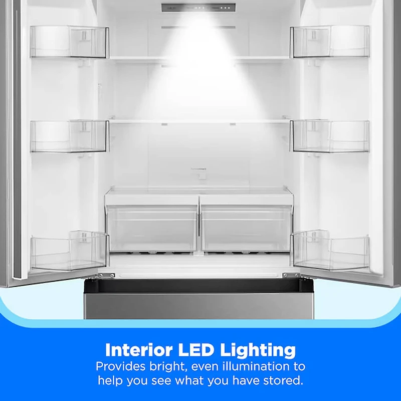 18.4 Cu. Ft. Stainless Steel French Door Bottom Freezer Refrigerator