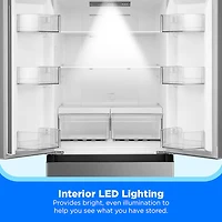 18.4 Cu. Ft. Stainless Steel French Door Bottom Freezer Refrigerator