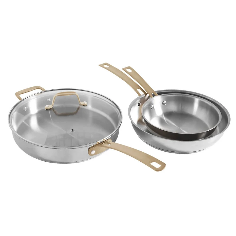 10-Piece Non-Toxic Cookware Set - Stainless Steel