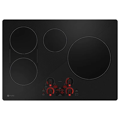 30 inch Black 4-Burner Electric Built In Cooktop