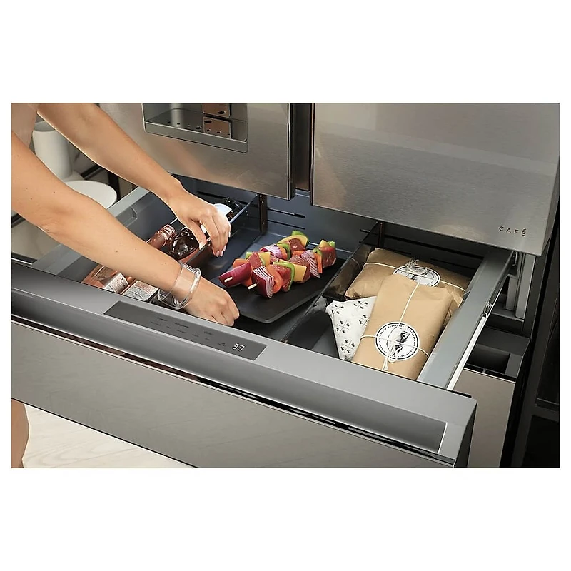 22.3 Cu. Ft. Matte Black Counter Depth French Door Refrigerator