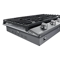 36 inch Silver Stainless Steel 5 Burner Gas Cooktop