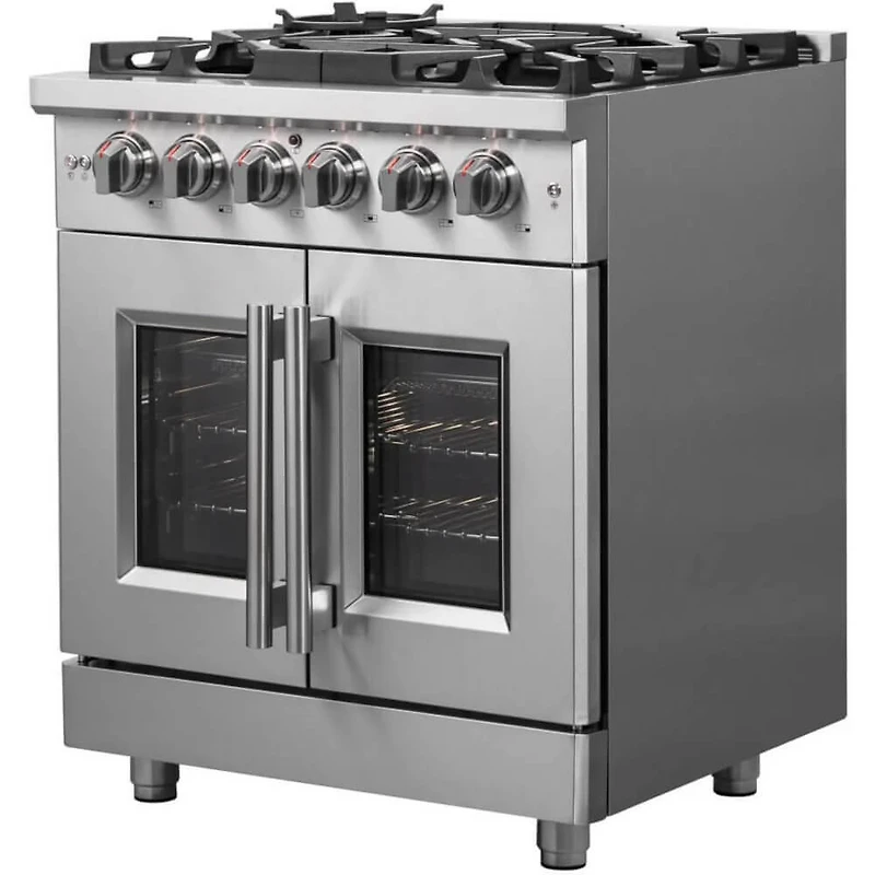 4.32 Cu. Ft. Stainless Steel Freestanding Dual Fuel Range