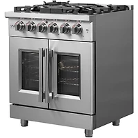 4.32 Cu. Ft. Stainless Steel Freestanding Dual Fuel Range