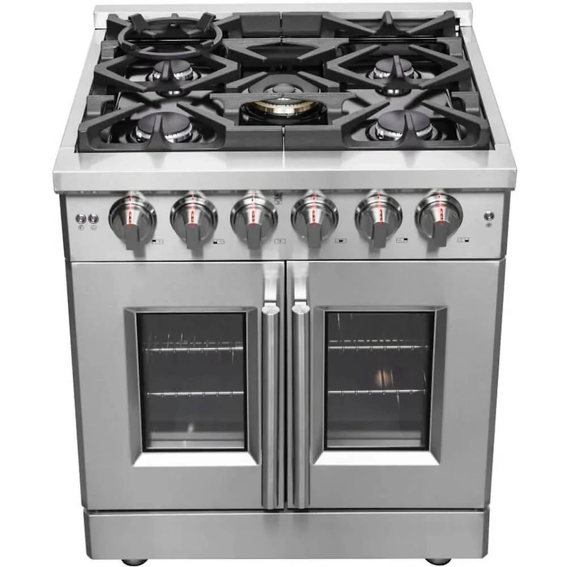 4.32 Cu. Ft. Stainless Steel Freestanding Dual Fuel Range
