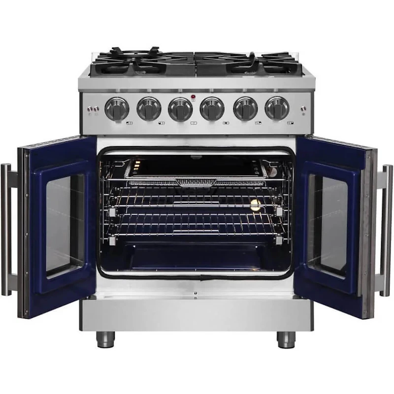 4.32 Cu. Ft. Stainless Steel Freestanding Dual Fuel Range