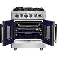 4.32 Cu. Ft. Stainless Steel Freestanding Dual Fuel Range