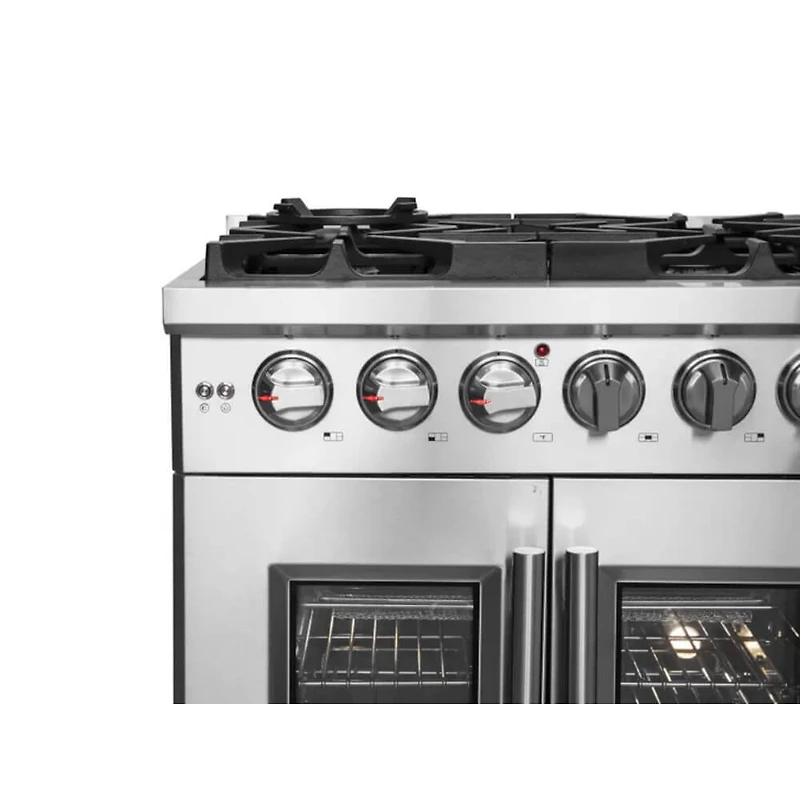 4.32 Cu. Ft. Stainless Steel Freestanding French Door Gas Range