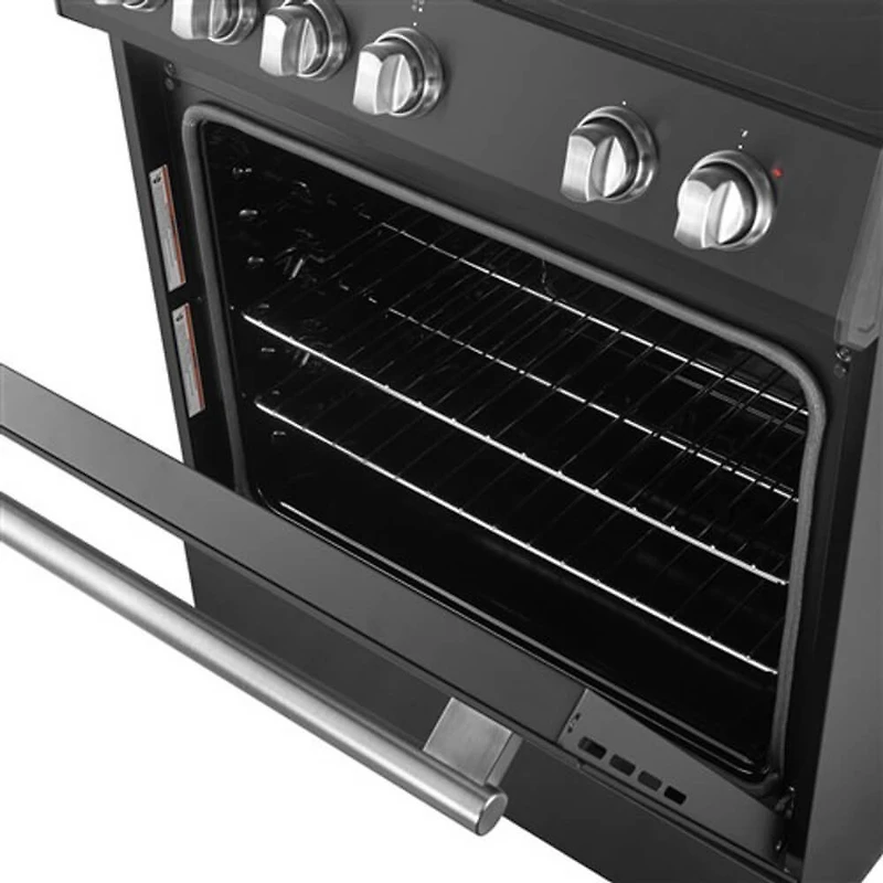 5 Cu. Ft. Leonardo Espresso Black 4 Element Electric Range