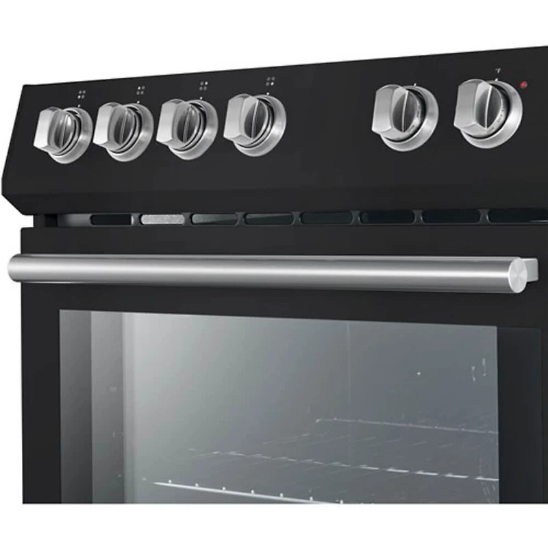 5 Cu. Ft. Leonardo Espresso Black 4 Element Electric Range