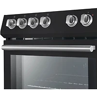 5 Cu. Ft. Leonardo Espresso Black 4 Element Electric Range