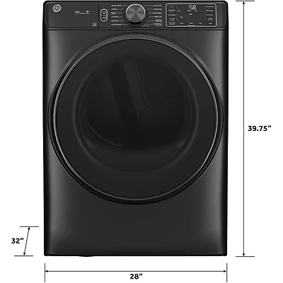 7.8 Cu. Ft. Carbon Graphite Front Load Smart Electric Dryer