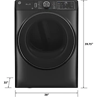 7.8 Cu. Ft. Carbon Graphite Front Load Smart Electric Dryer