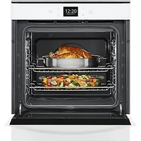 24 inch White Smart Electric Wall Oven