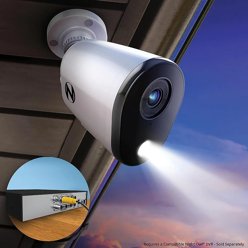 Wired 4K Deterrence Security Cameras with 2-Way Audio - 2 Pack