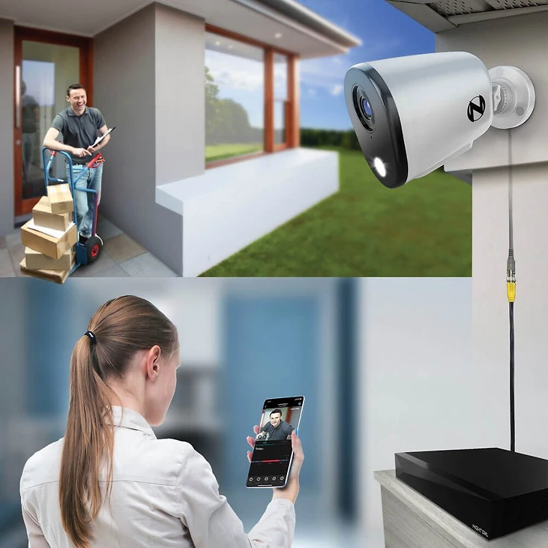 12 Channel 1440p Security System with 1TB DVR