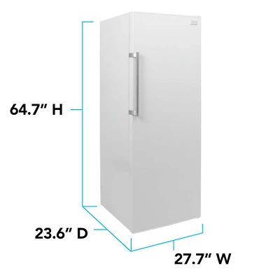 11 Cu. Ft. White Upright Freezer