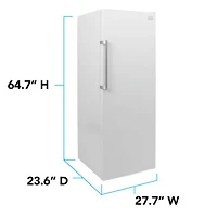 11 Cu. Ft. White Upright Freezer