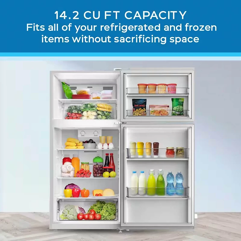 14 Cu. Ft. White Top Freezer Refrigerator - OPEN BOX