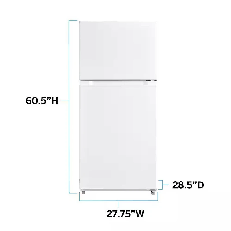 14 Cu. Ft. White Top Freezer Refrigerator - OPEN BOX