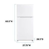 14 Cu. Ft. White Top Freezer Refrigerator - OPEN BOX