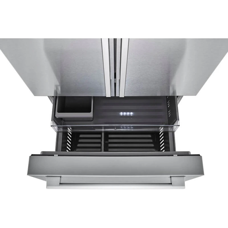 26.5 Cu. Ft. Counter Depth Stainless Steel 3-Door French Door Refrigerator