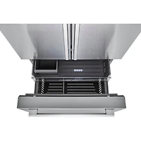 26.5 Cu. Ft. Counter Depth Stainless Steel 3-Door French Door Refrigerator