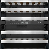 41 Bottle Professional Stainless Right Hinge Dual Zone Undercounter Wine Cooler