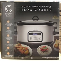 6.0 Quart Programmable Stainless Steel Slow Cooker 