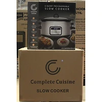 6.0 Quart Programmable Stainless Steel Slow Cooker 