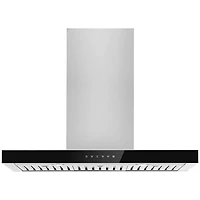 36 inch Lustre Stainless Recirculating Wall-Mount Canopy Hood