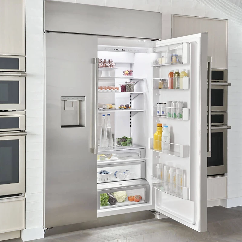 28.6 Cu. Ft. Stainless Steel Built-In Side-by-Side Smart Refrigerator