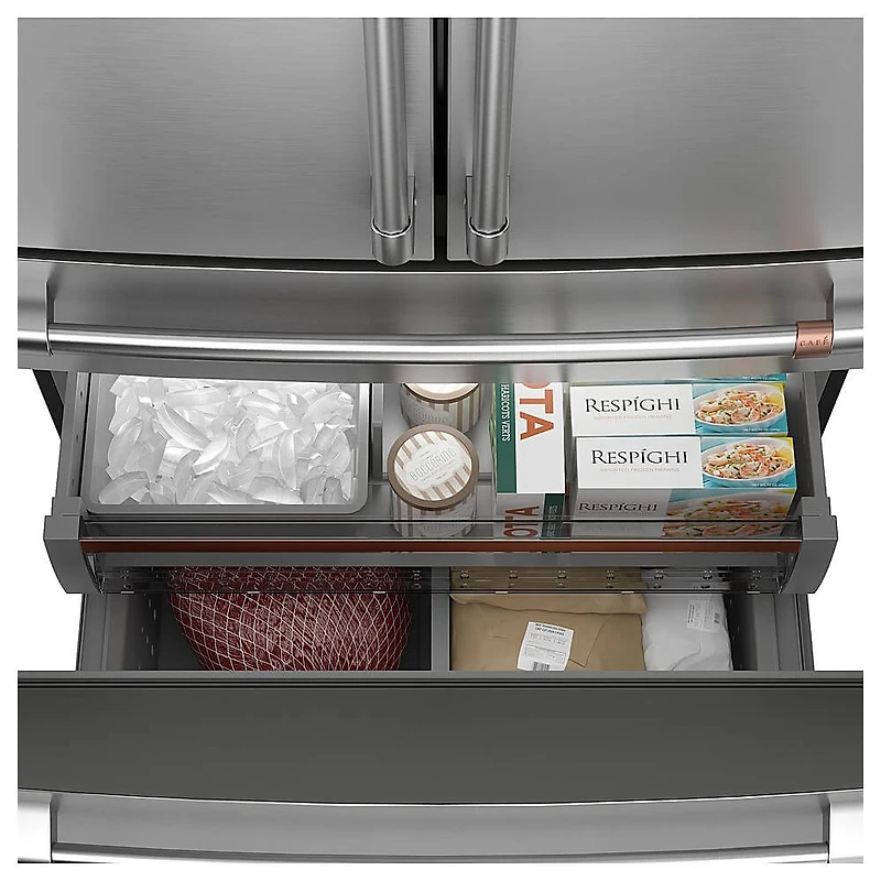 28.7 Cu. Ft. Matte Black 4-Door French Door Refrigerator