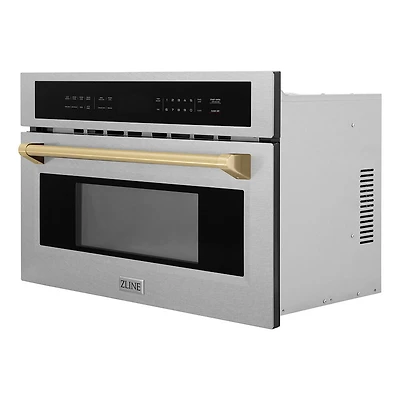 1.6 Cu. Ft. Stainless Steel/Bronze Built-In Microwave