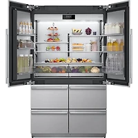 26 Cu. Ft. 48 inch Panel Ready Built-In 6-Door French Door Smart Refrigerator