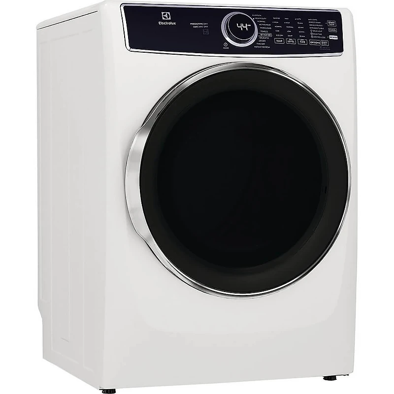 8 Cu. ft. White Front Load Perfect Steam Gas Dryer
