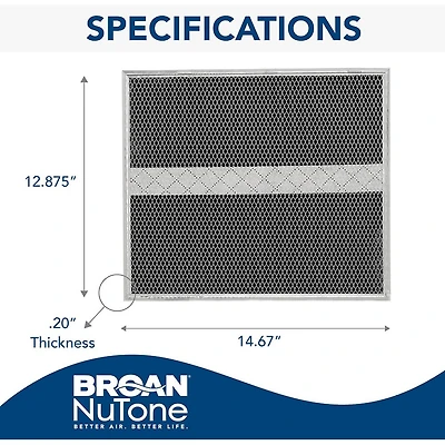 Charcoal Non-Duct Replacement Filter
