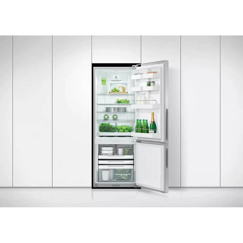 13.5 Cu. Ft. Stainless Steel Bottom-Freezer Counter-Depth Refrigerator