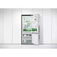 13.5 Cu. Ft. Stainless Steel Bottom-Freezer Counter-Depth Refrigerator 
