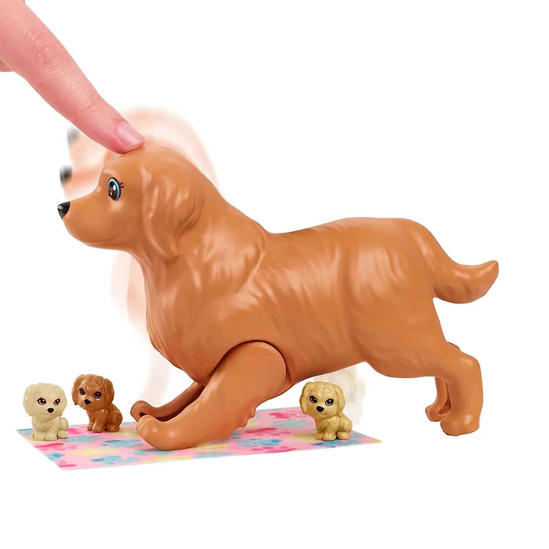 Barbie Doll Newborn Pups Playset