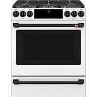 Handle & Knob Set for Café Front Control Gas Range - Flat Black