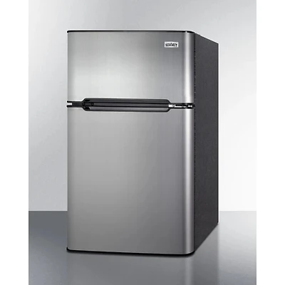 3.2 Cu. Ft. Stainless Steel Compact Refrigerator